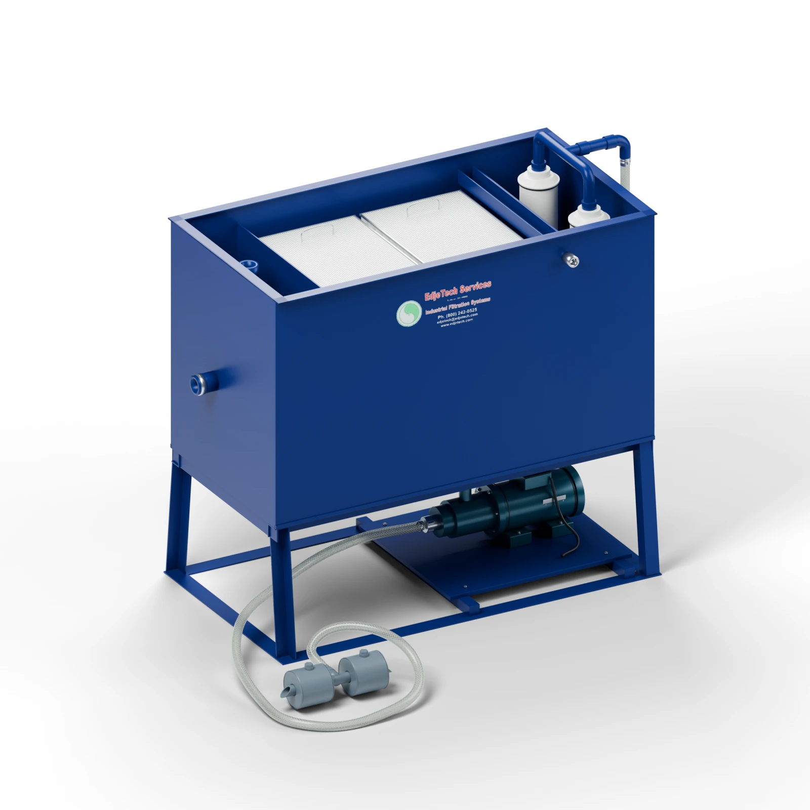 T.O.S.S. 50 industrial tramp oil separator with electric pump and separate ballast skimmer.